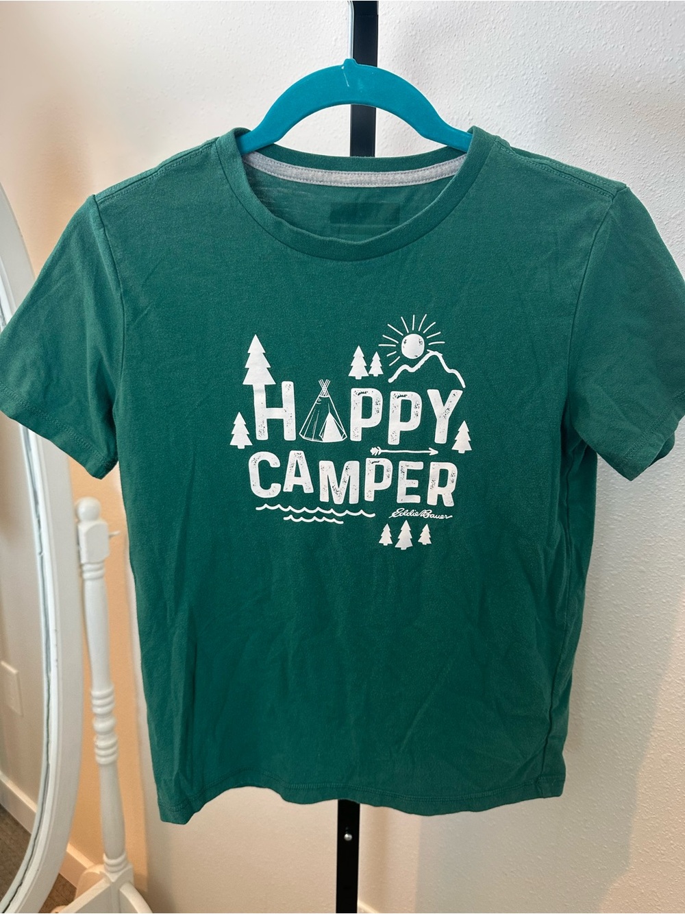 Eddie Bauer Dark Green 'Happy Camper' Graphic Tee